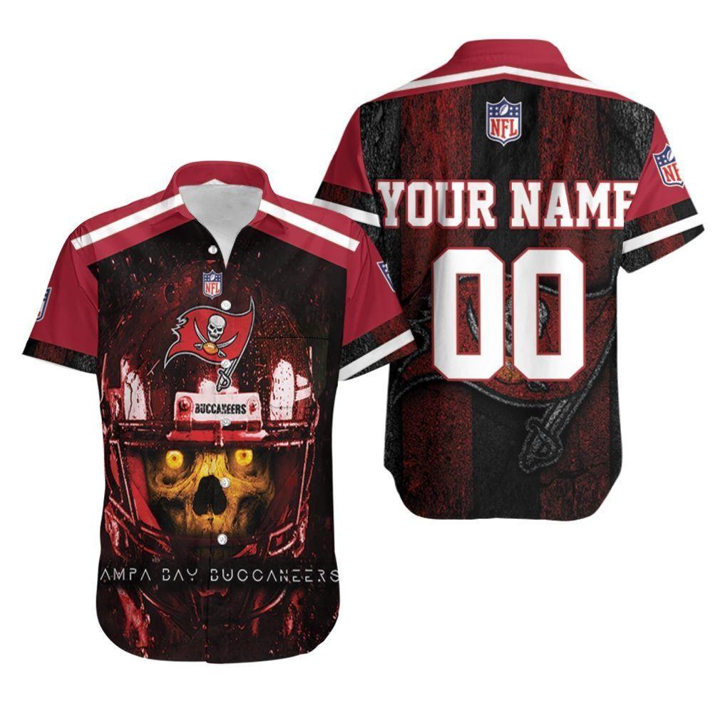 Tampa Bay Buccaneers Yellow Skull Nfc South Champions Super Bowl 2021 Personalized Hawaiian Shirt