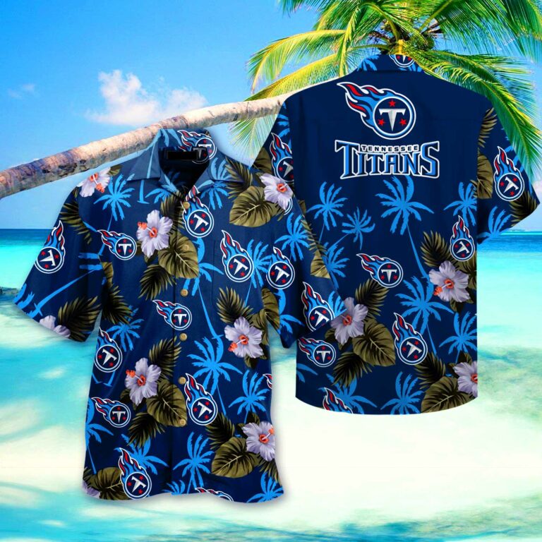 Tennessee Titans Nfl Hawaiian Shirt Tropical 04-1