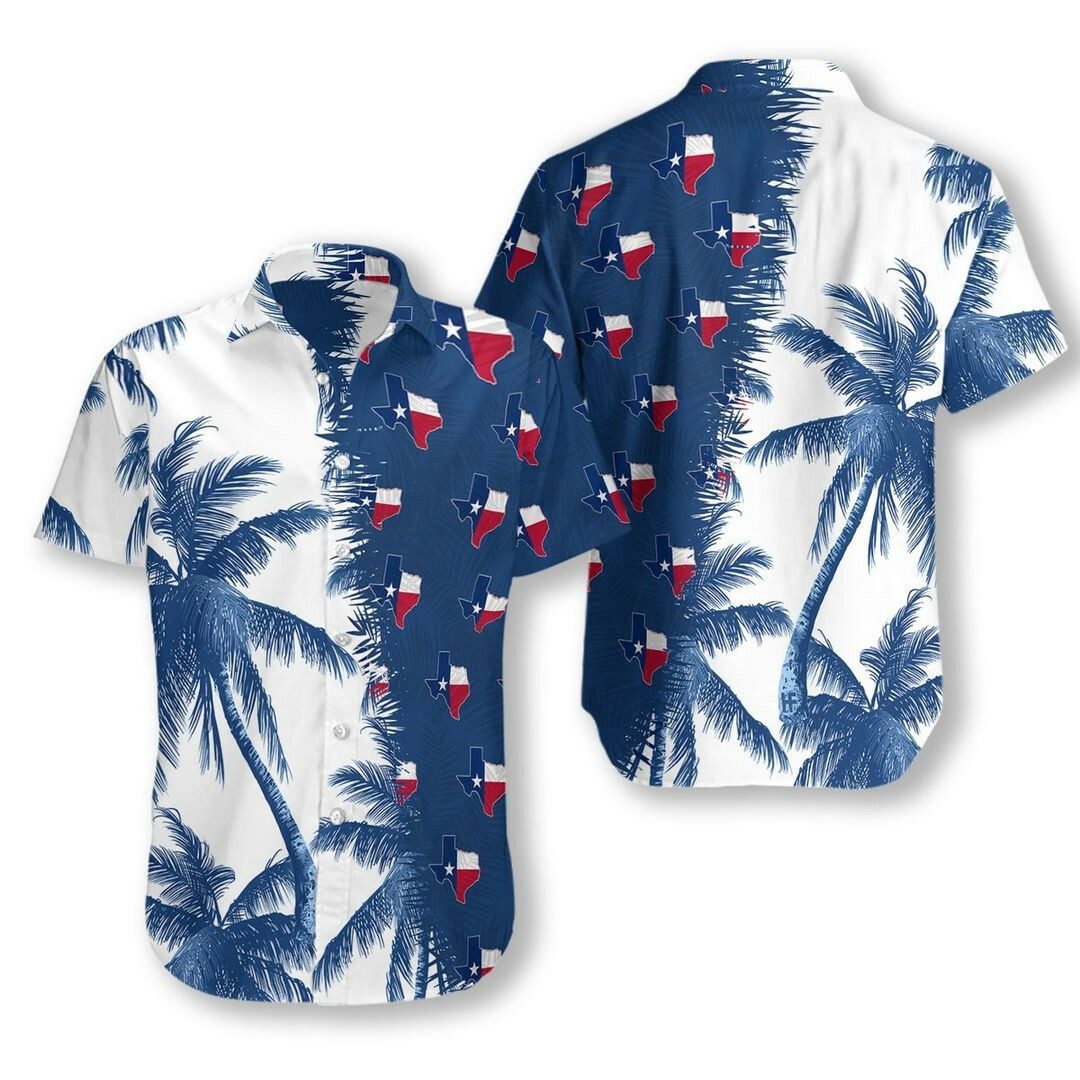 Texas 3d All Over Printed Hawaiian Shirt