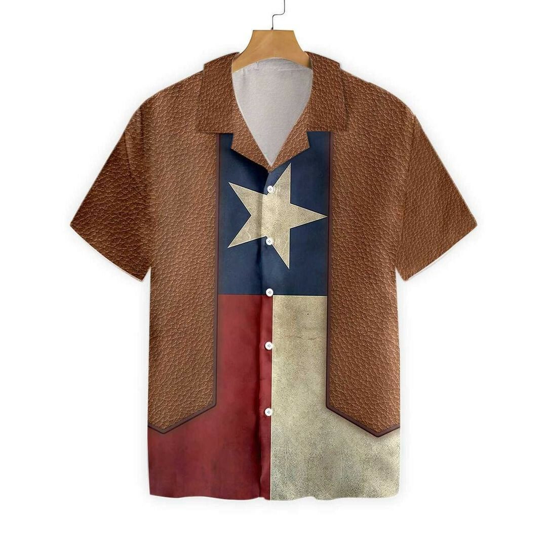 Texas Cowboy Style Hawaiian Shirt