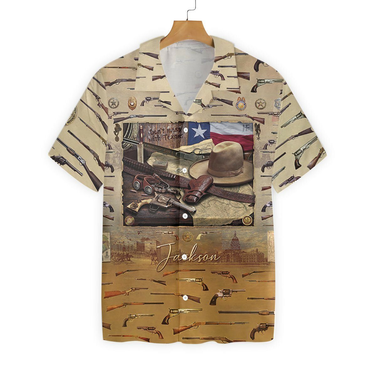 Texas Heritage Personalized Hawaiian Shirt