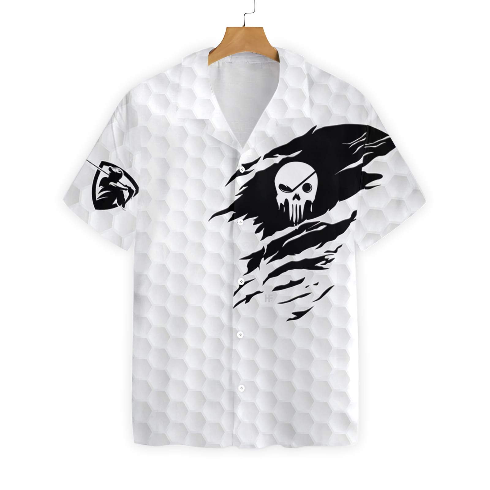 The Golf Skull Ez14 2612 Hawaiian Shirt