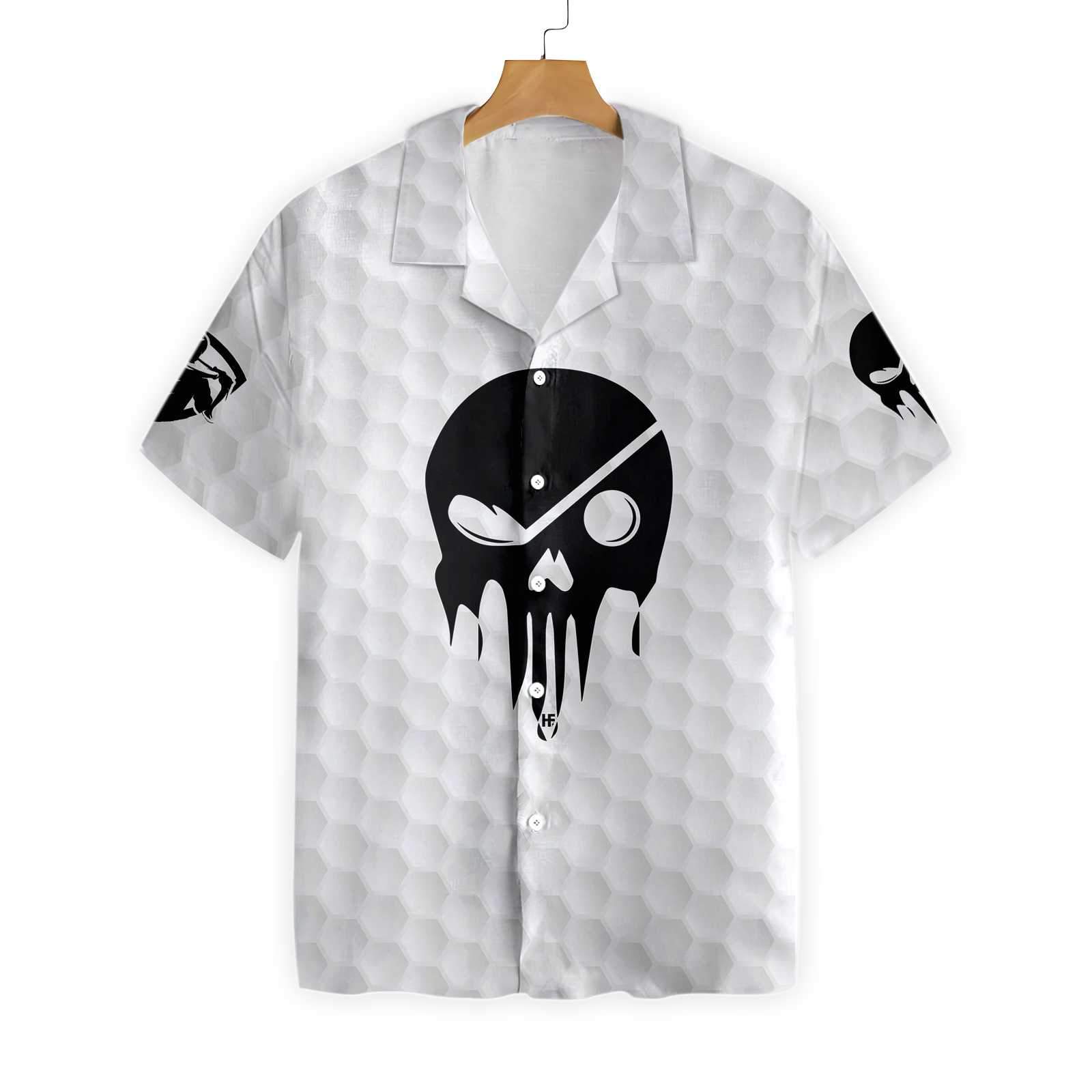 The Golf Skull Hawaiian Shirt
