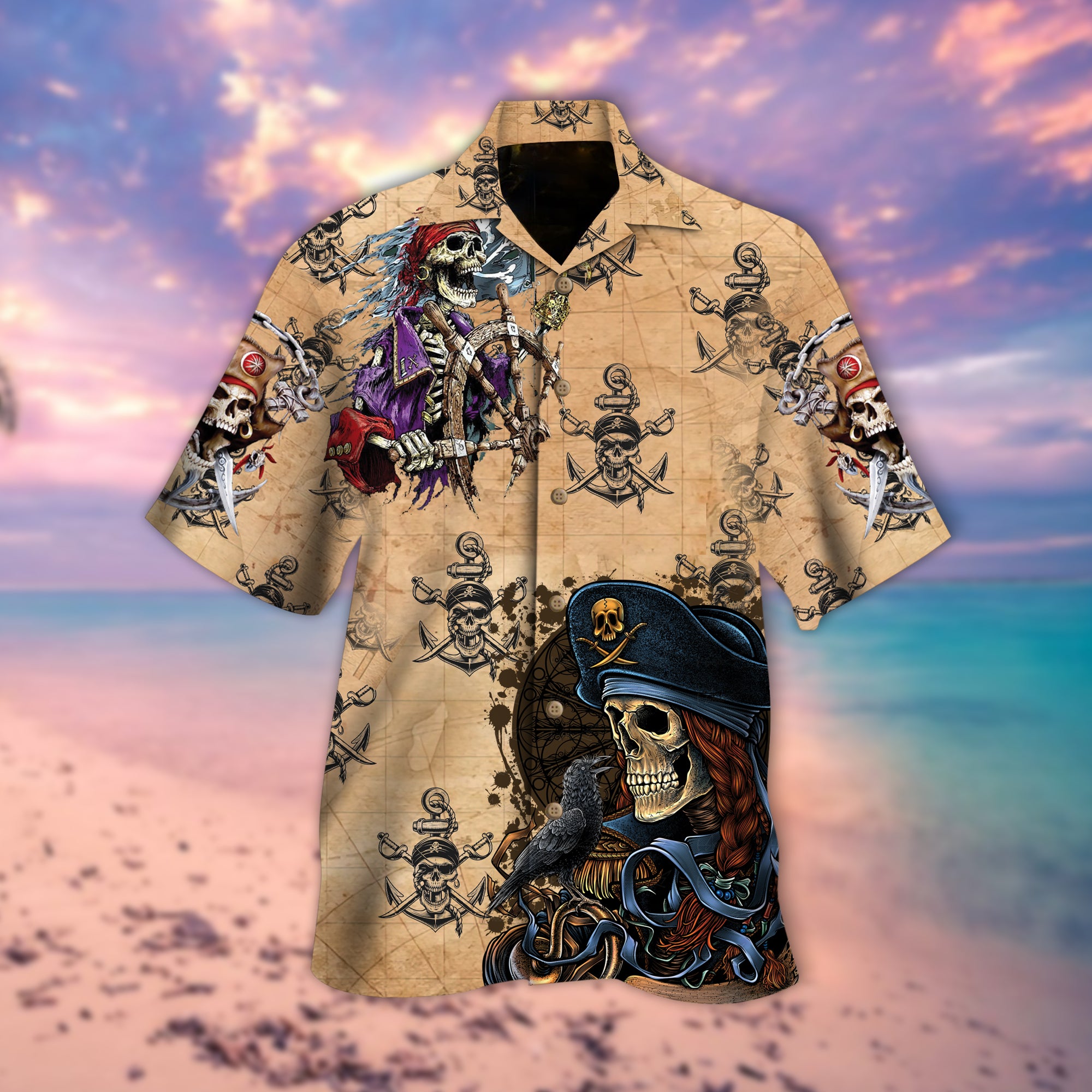 Thief Skull Hawaiian Shirt
