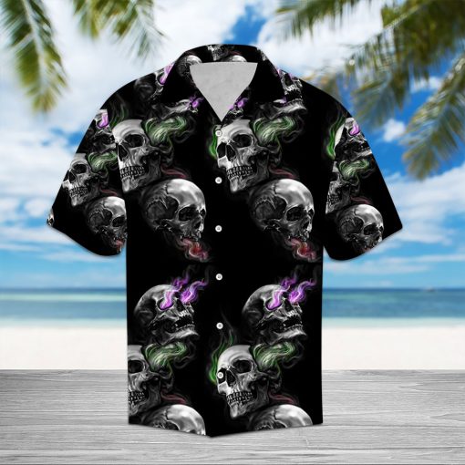 Three Skulls Colors Hawaiian Shirt – Gift For Skull Lover