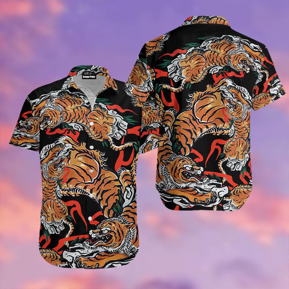 Tiger Japanese Aloha Beach Hawaiian Shirt