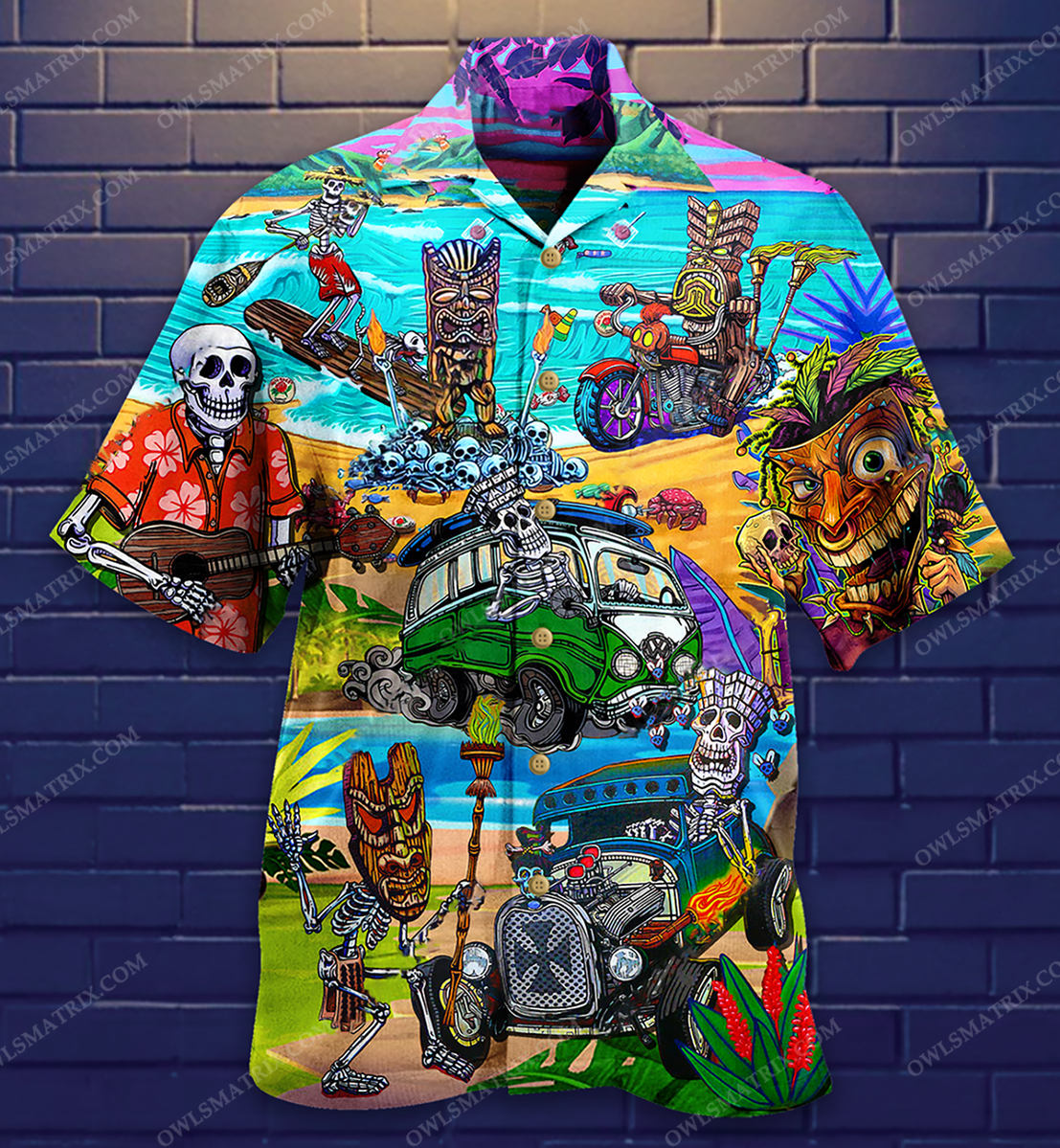 Tiki And Skull Limited Edition – Hawaiian Shirt