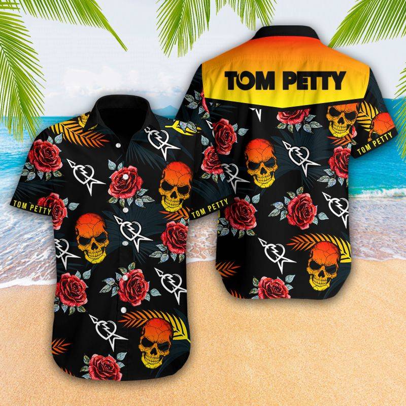 Tpt Hawaiian Skull Roses Shirt