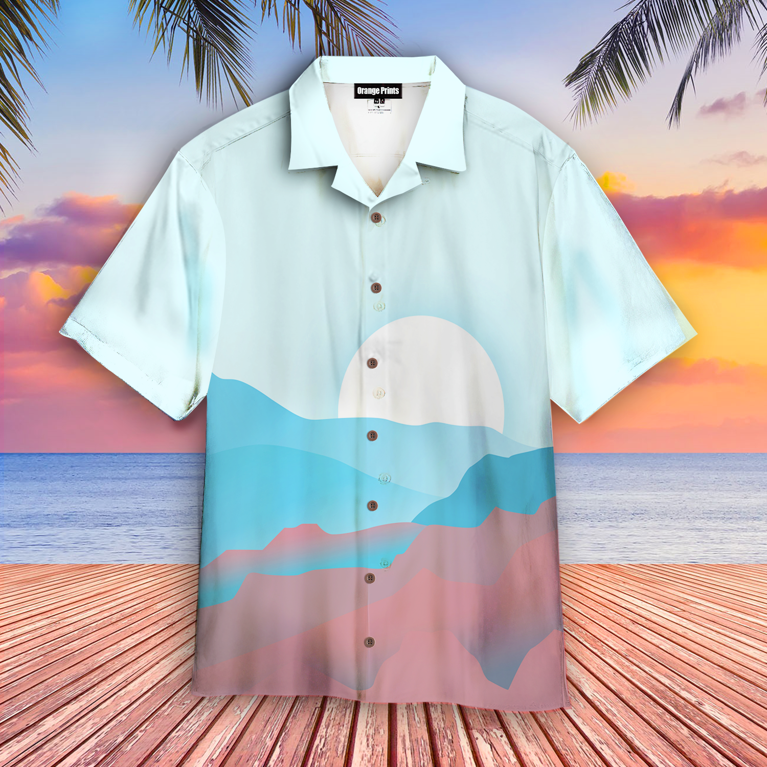 Trans Pride Sunrise Hawaiian Shirt