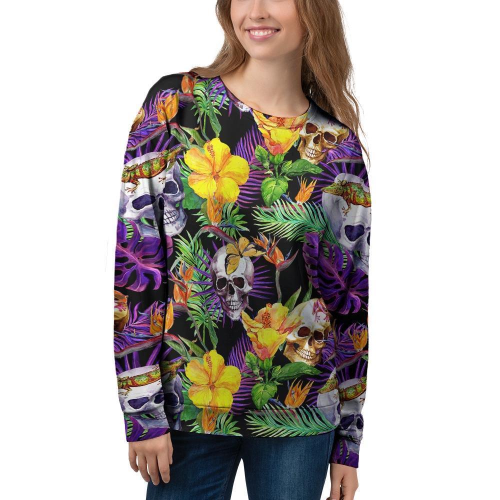 Tropical Hawaiian Skull Womens