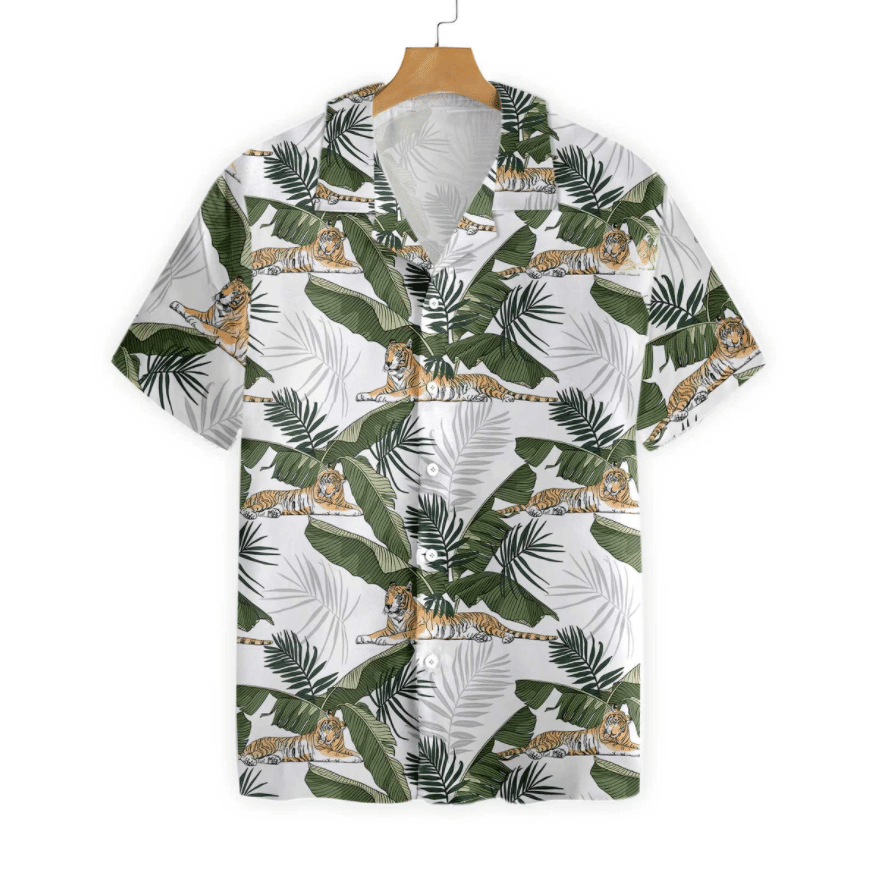 Tropical Tiger Hawaiian Shirt