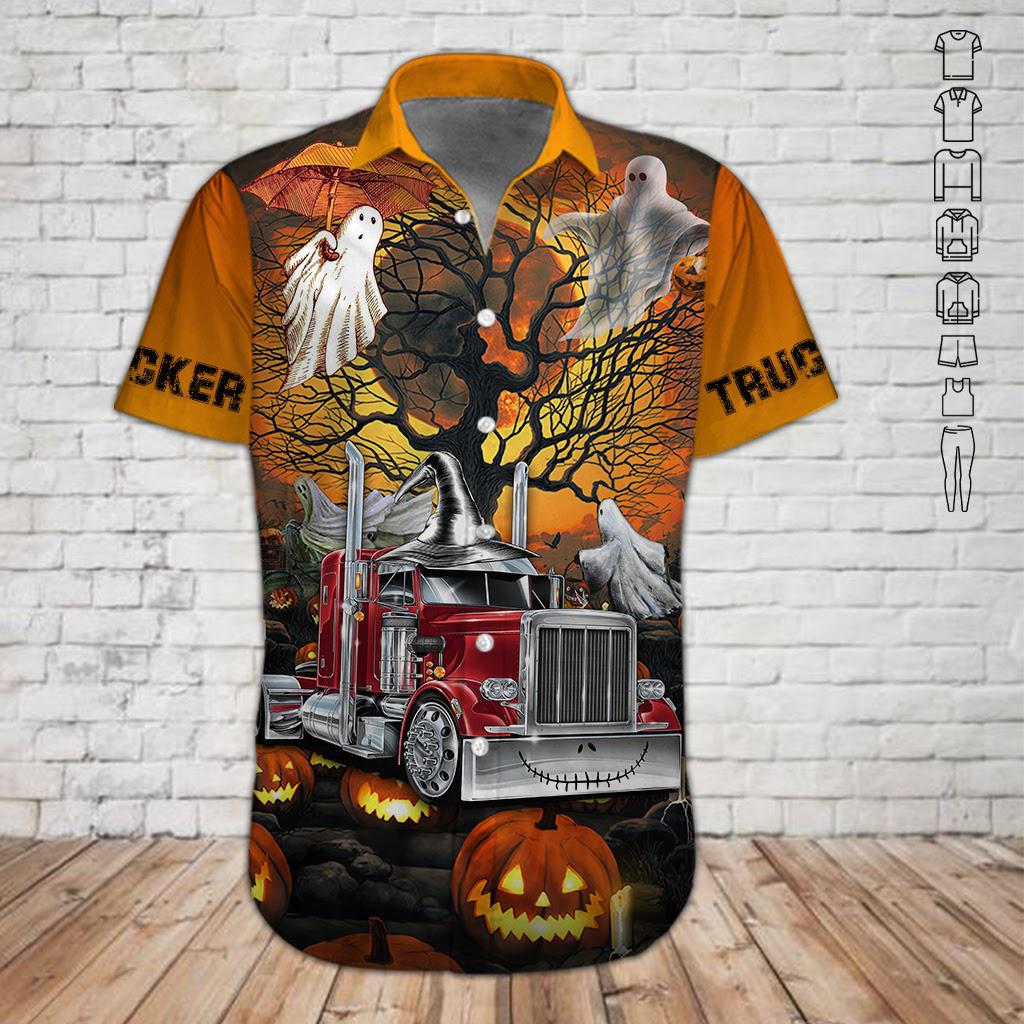 Trucker Uniform Hawaiian Shirt