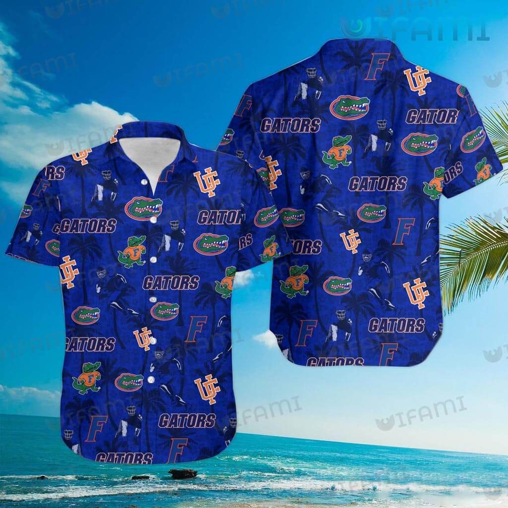 Uf Hawaiian Shirt Mascot Football Player Coconut Florida Gators Gift