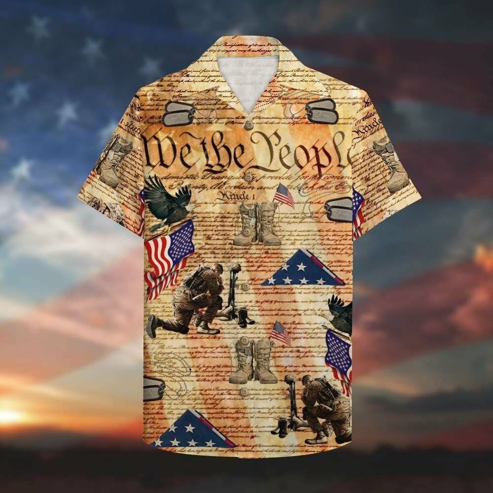 Veteran We The People Hawaiian Shirt