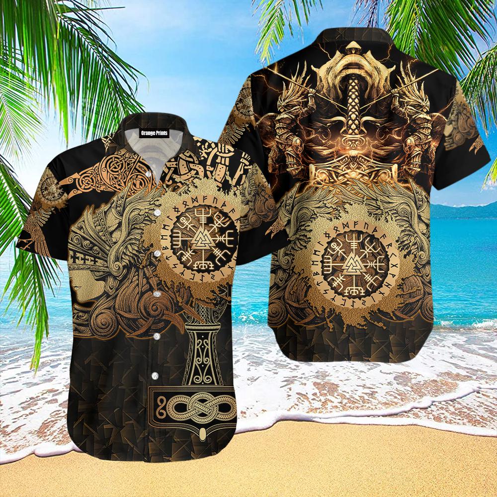 Viking Valkyrie Hawaiian Shirt