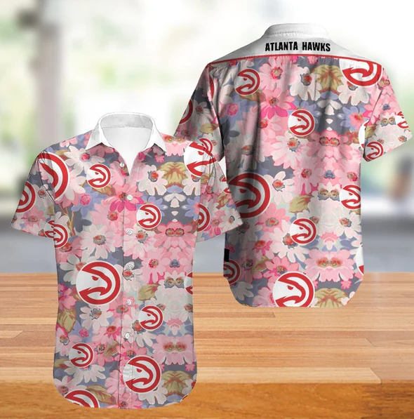 Vintage Atlanta Hawks Hawaiian Shirt