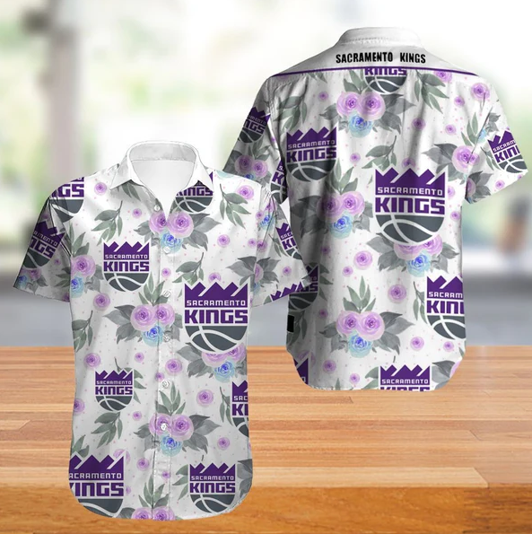 Vintage Sacramento Kings Hawaiian Shirt