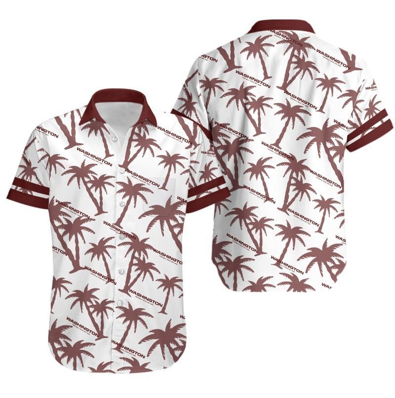 Washington Nfl Hawaiian Shirt Coconut Tree 01 For Fans-1