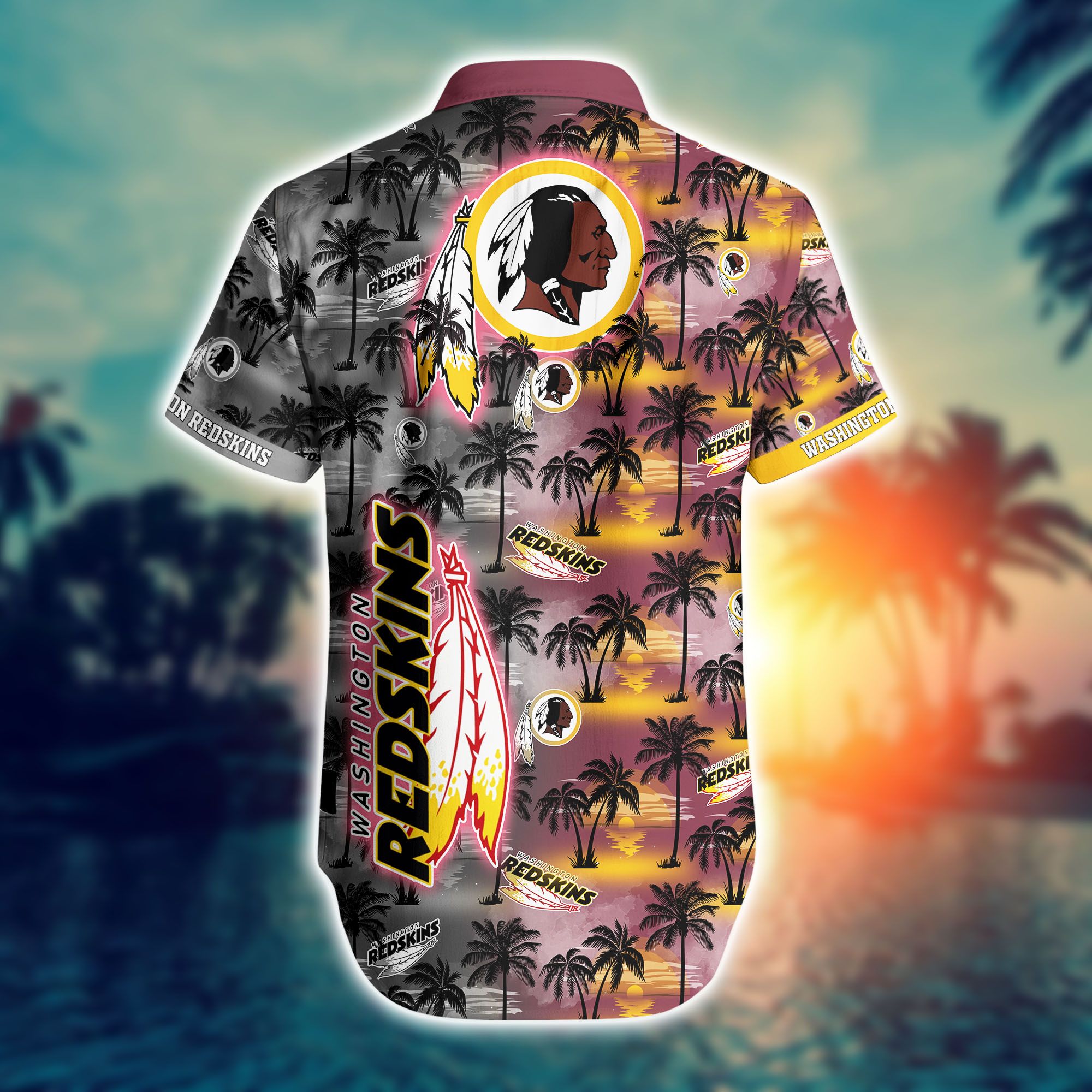 Washington Redskins Nfl Hawaiian Shirts For Fans-1