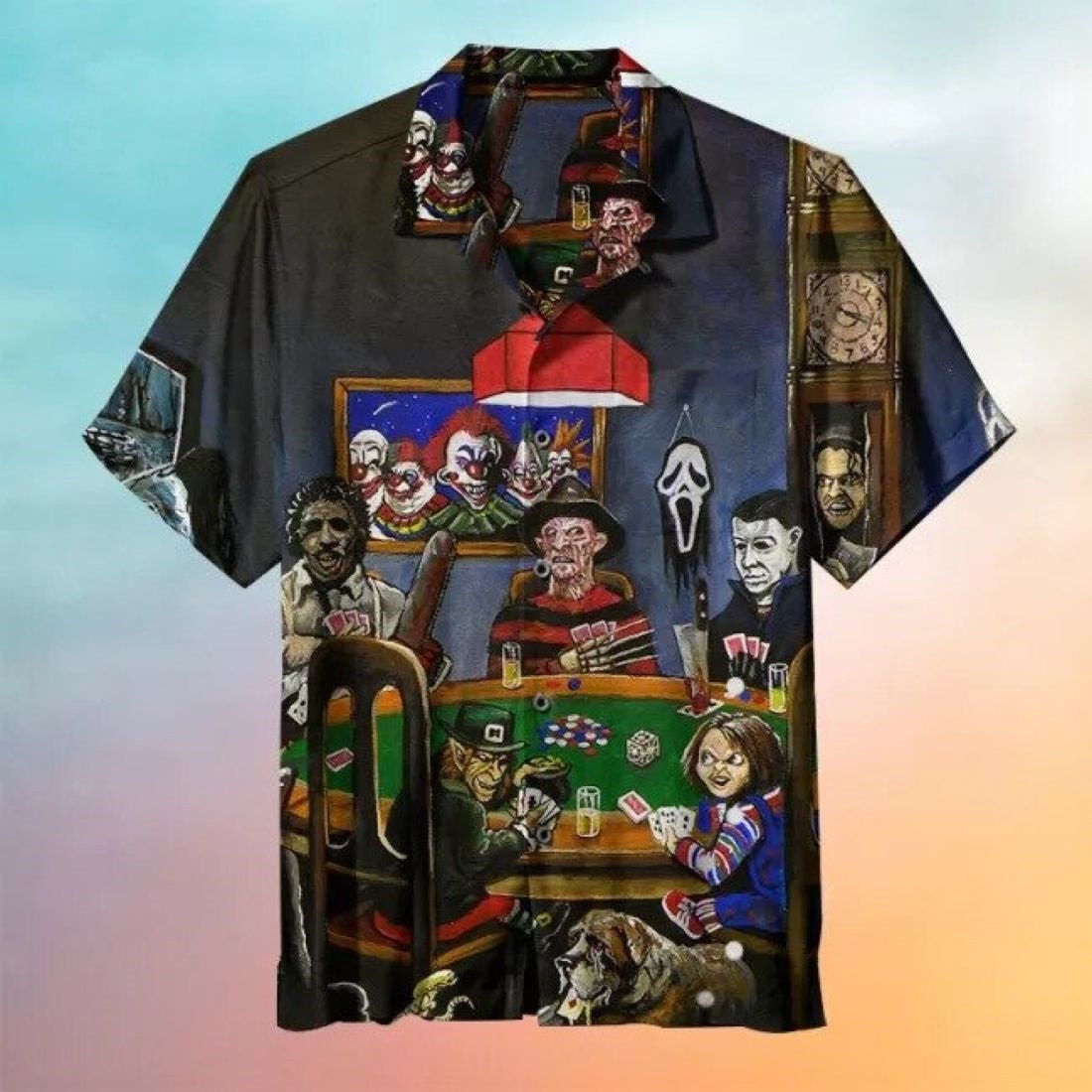 What Happens If You Win Halloween Horror Characters Aloha Hawaiian Shirt