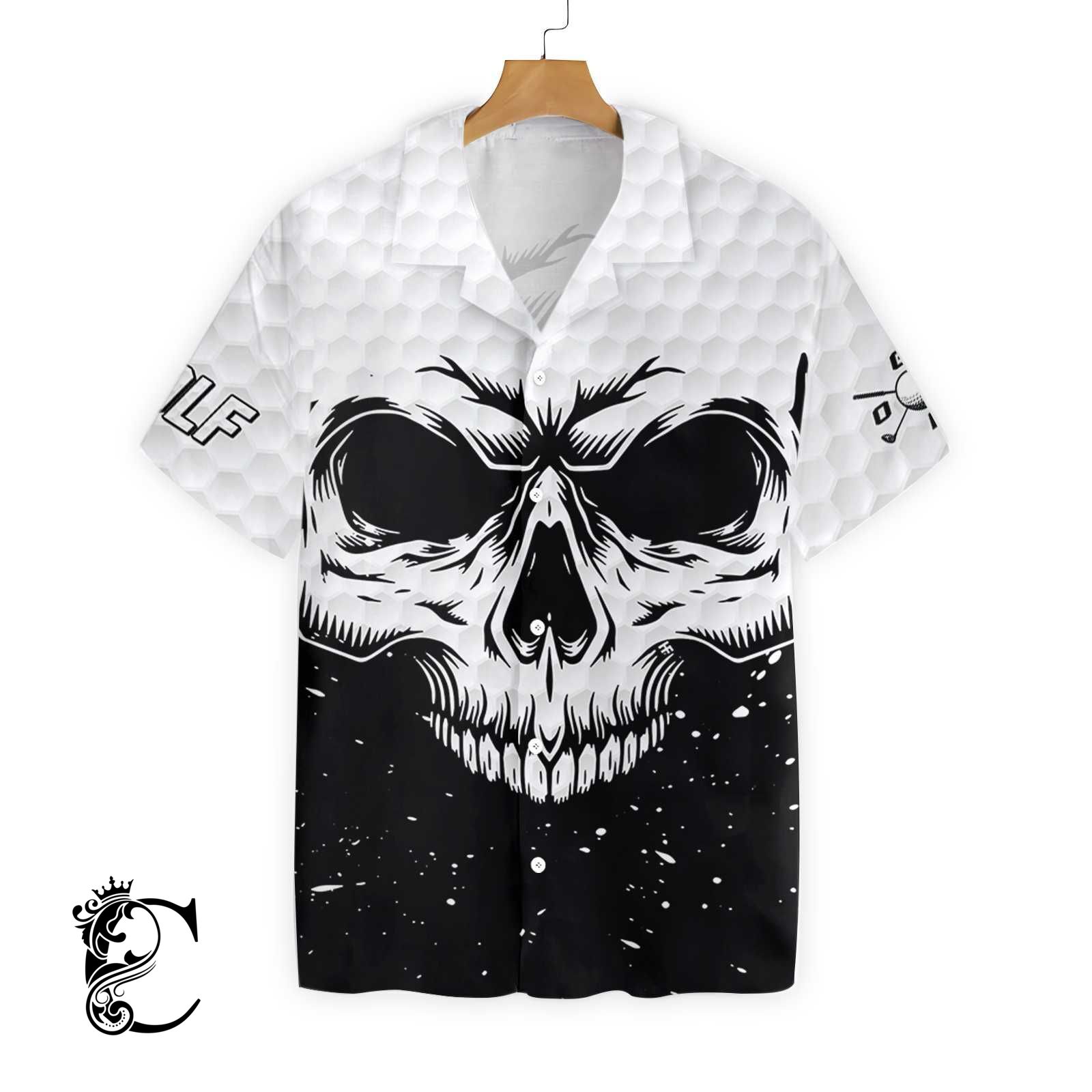 White Skull Golf Ez24 0502 Hawaiian Shirt-1