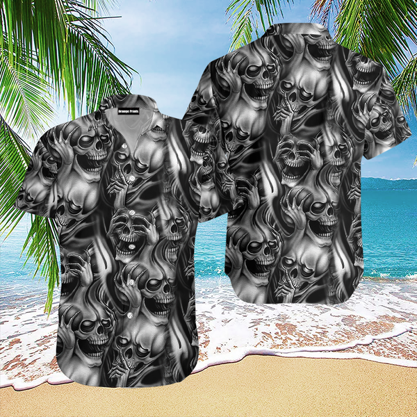 Wise Skulls Hawaiian Shirt For Men Women Adult