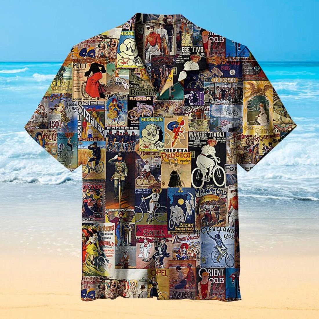 World Bicycle Tour Vintage Summer Hawaiian Shirt