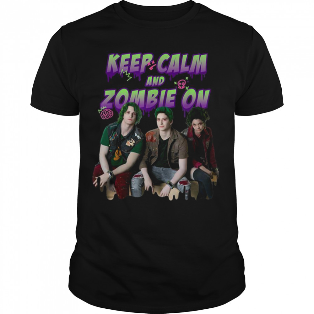 Zombies 2 Keep Calm And Zombie On shirt