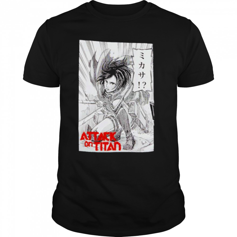 Attack On Titan Mikasa Manga Panel shirt