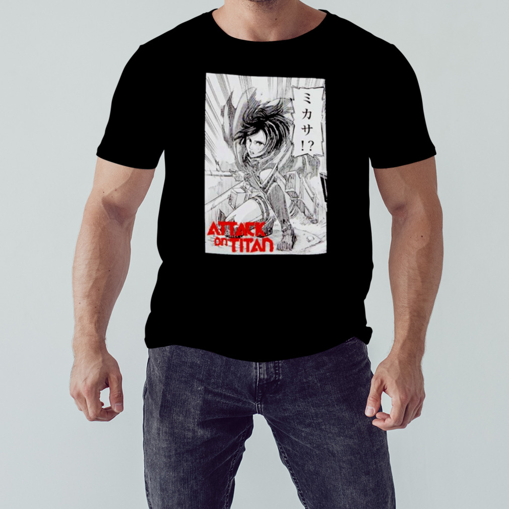Attack On Titan Mikasa Manga Panel shirt
