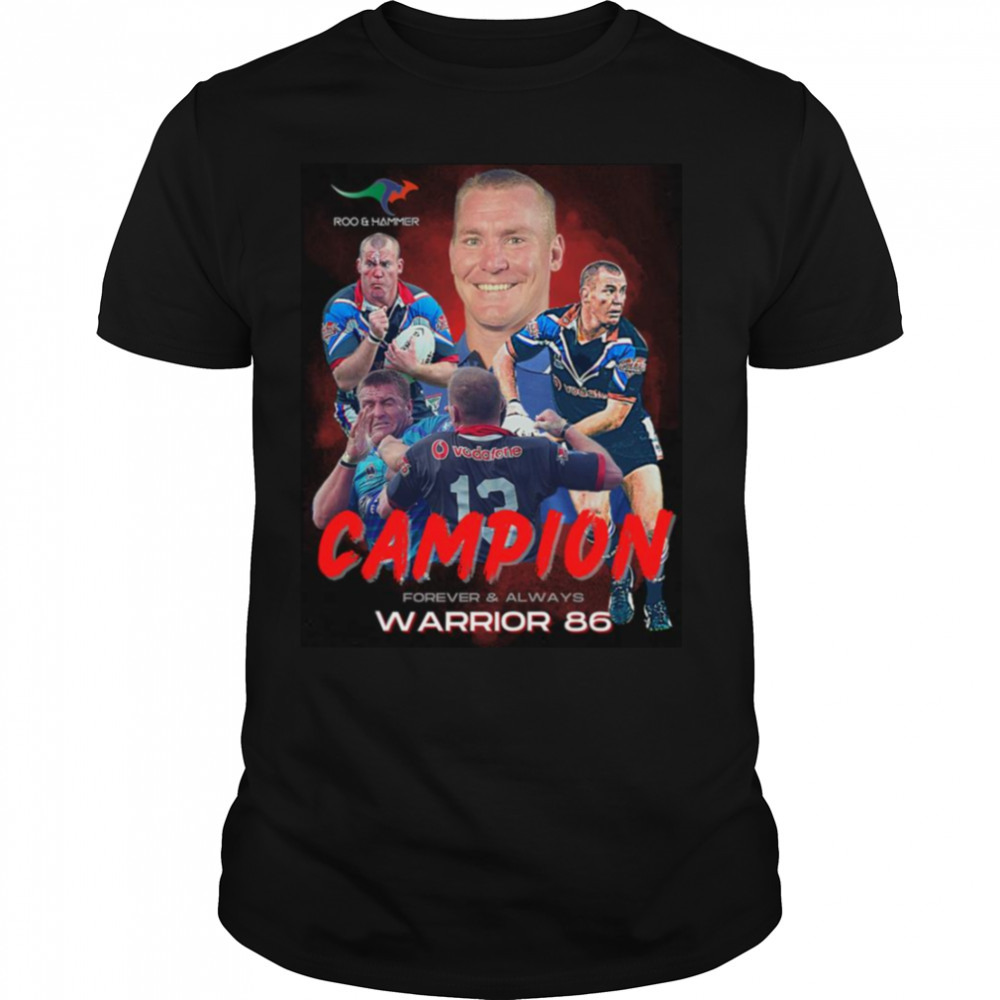 Campion Warrior 86 Design Rugby Player shirt