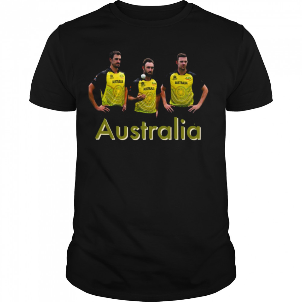 Glenn Maxwell Josh Hazlewood Custom Sticker Mitchell Starc shirt