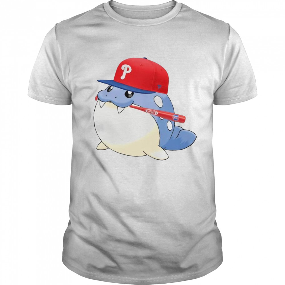 pokemon Spheal Philadelphia Phillies baseball shirt