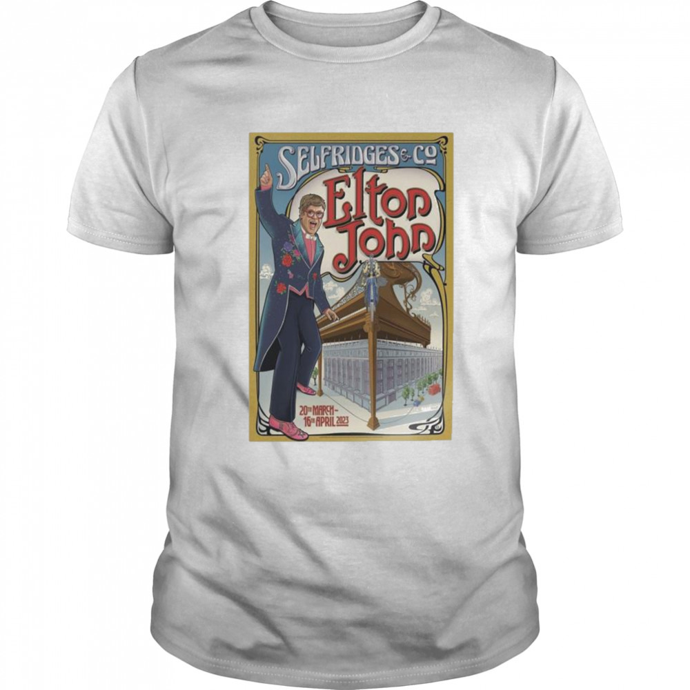 Elton John X Selfridges, March 20, 16 April 2023, Selfridges & Co shirt