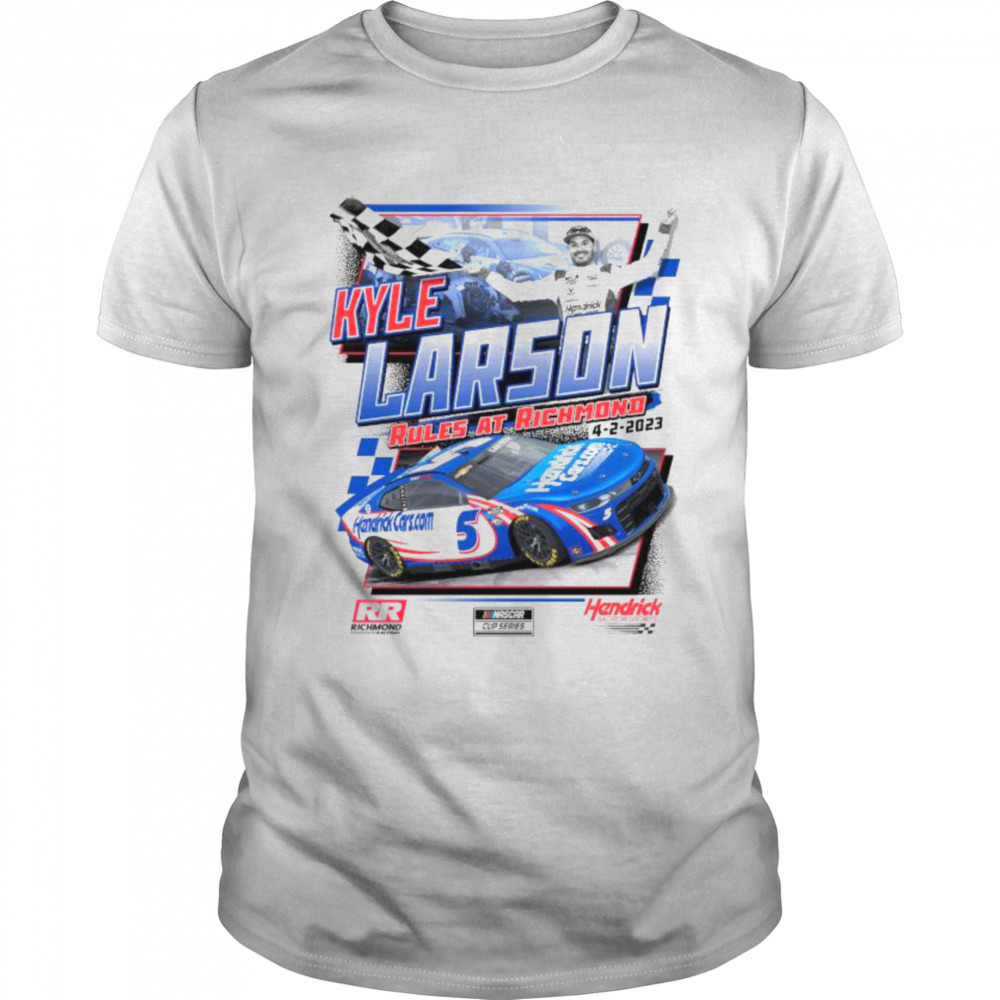 Kyle Larson Checkered Flag 2023 Toyota Owners 400 Race Winner T-Shirt