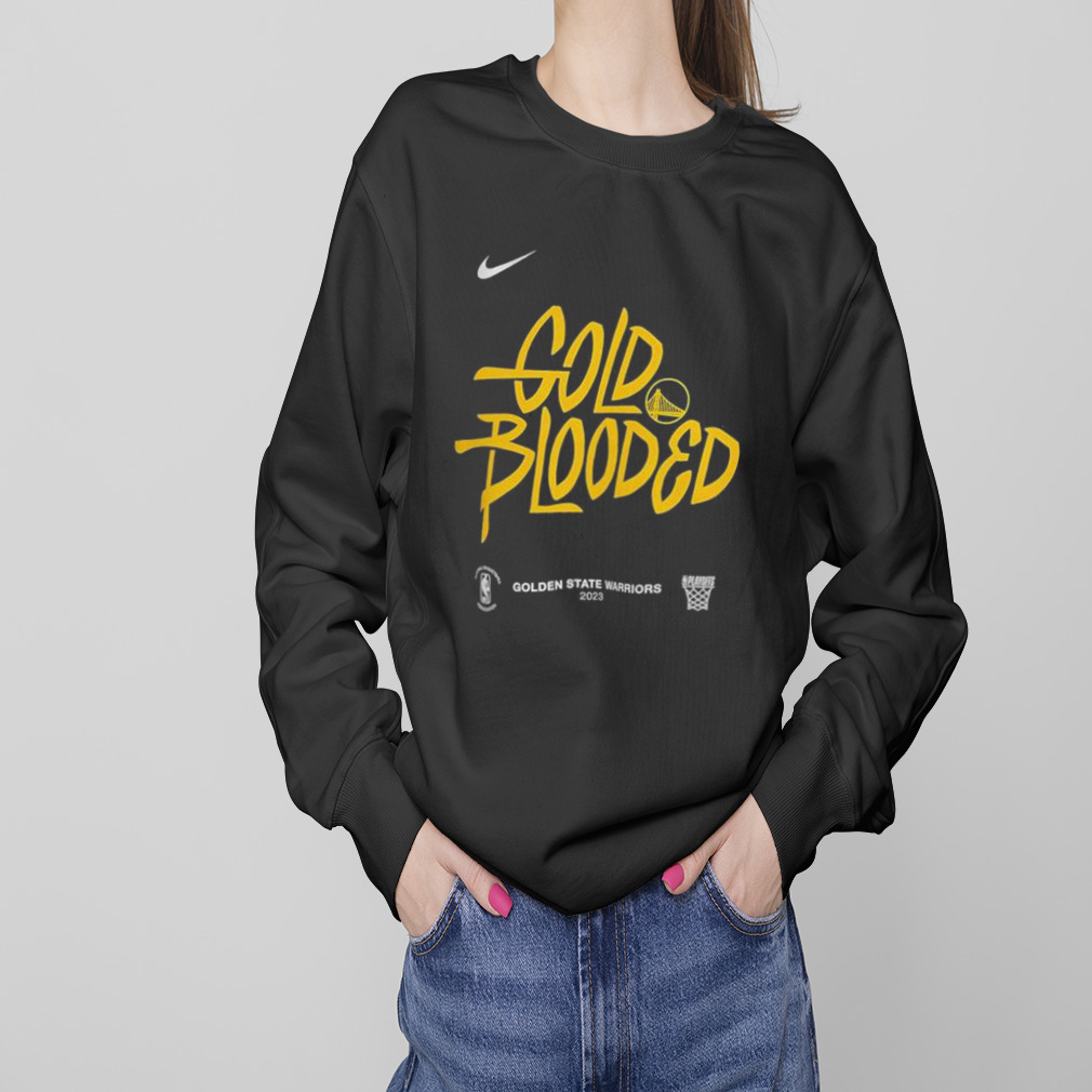 NBA Nike Warriors Gold Blooded 2023 Playoffs Tee Shirt, hoodie