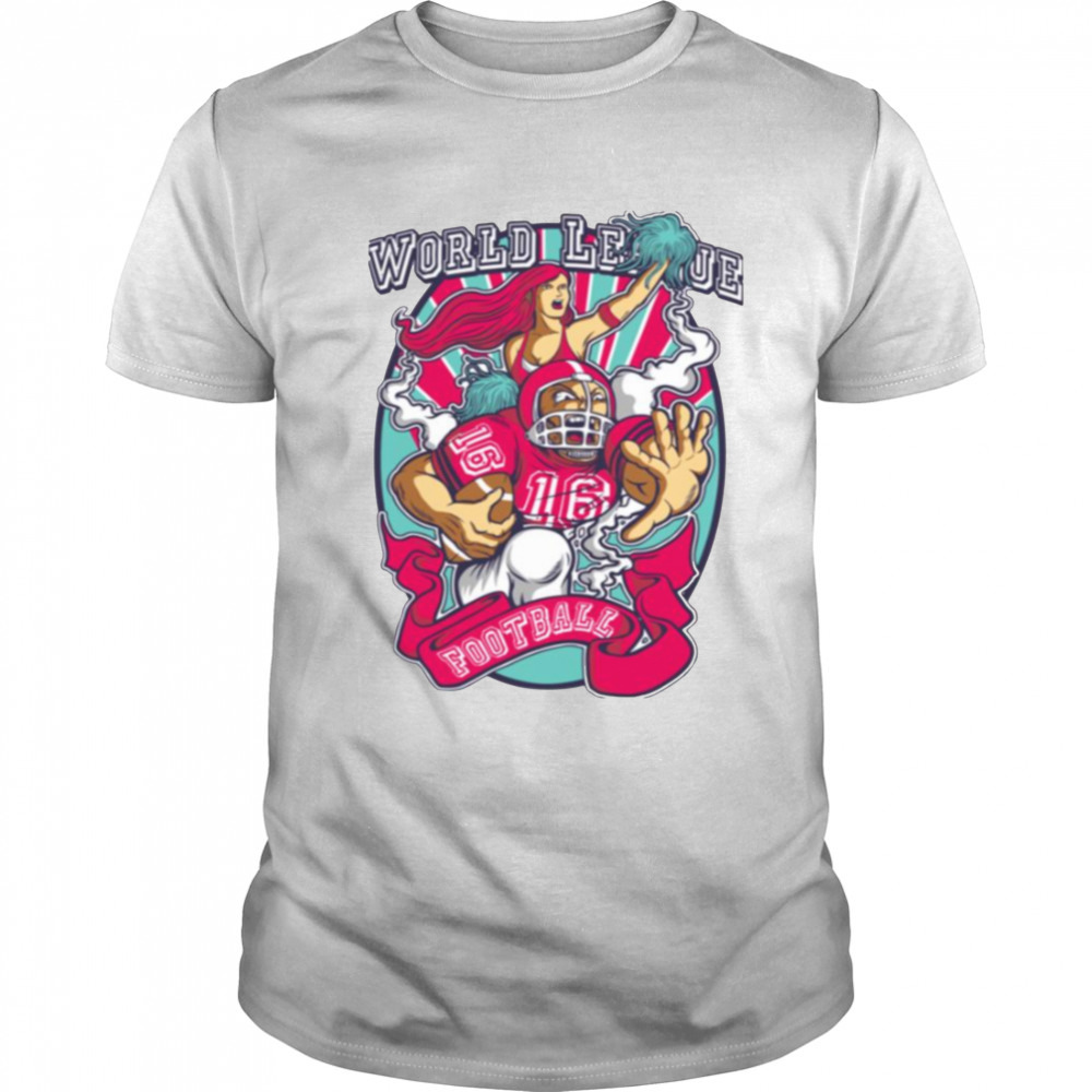 World League Of American Soccer Rugby Football shirt