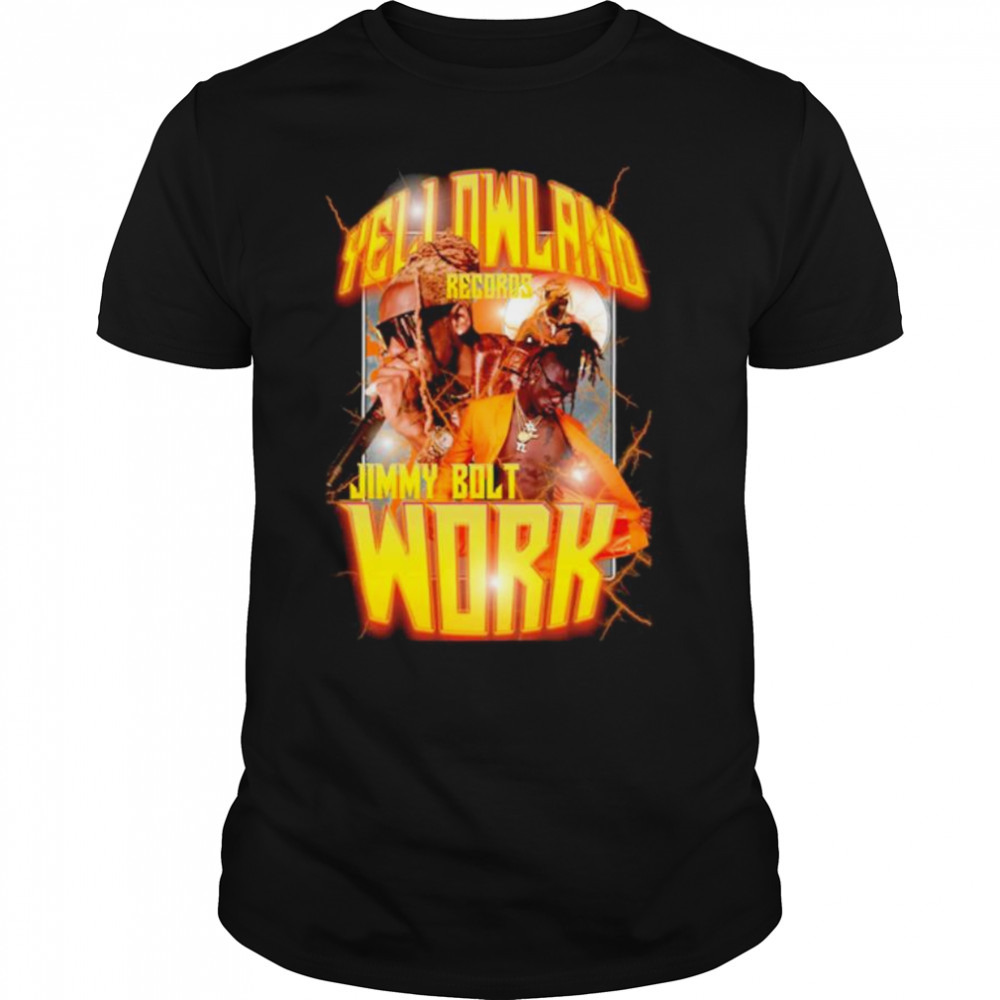 Yellowland records Jimmy Bolt work shirt