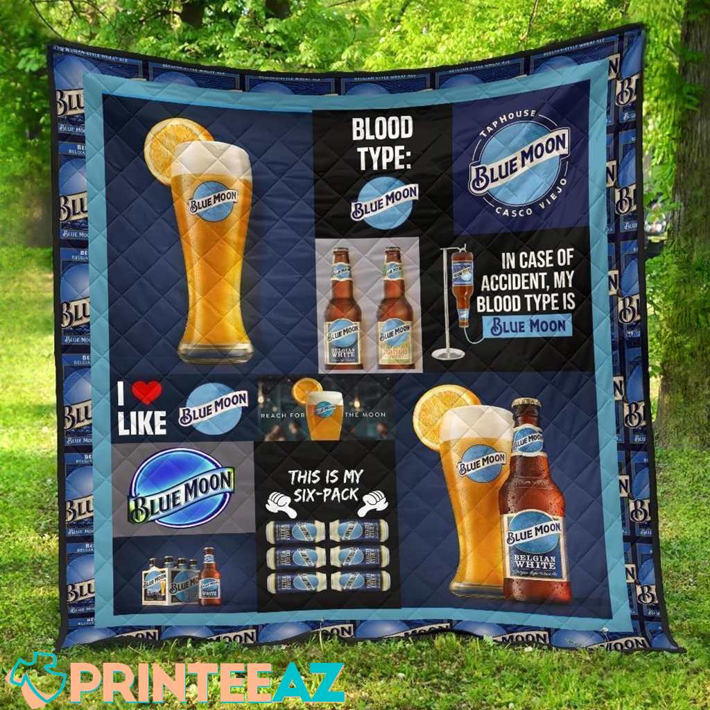 Blue Moon Beer Blanket I Like Funny Ideas For Gifts Lover - PrinteeAZ