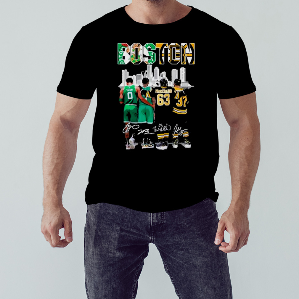 Boston Celtics Jaylen Brown Tatum Marchand Bergeron best graphics T shirts  - Banantees