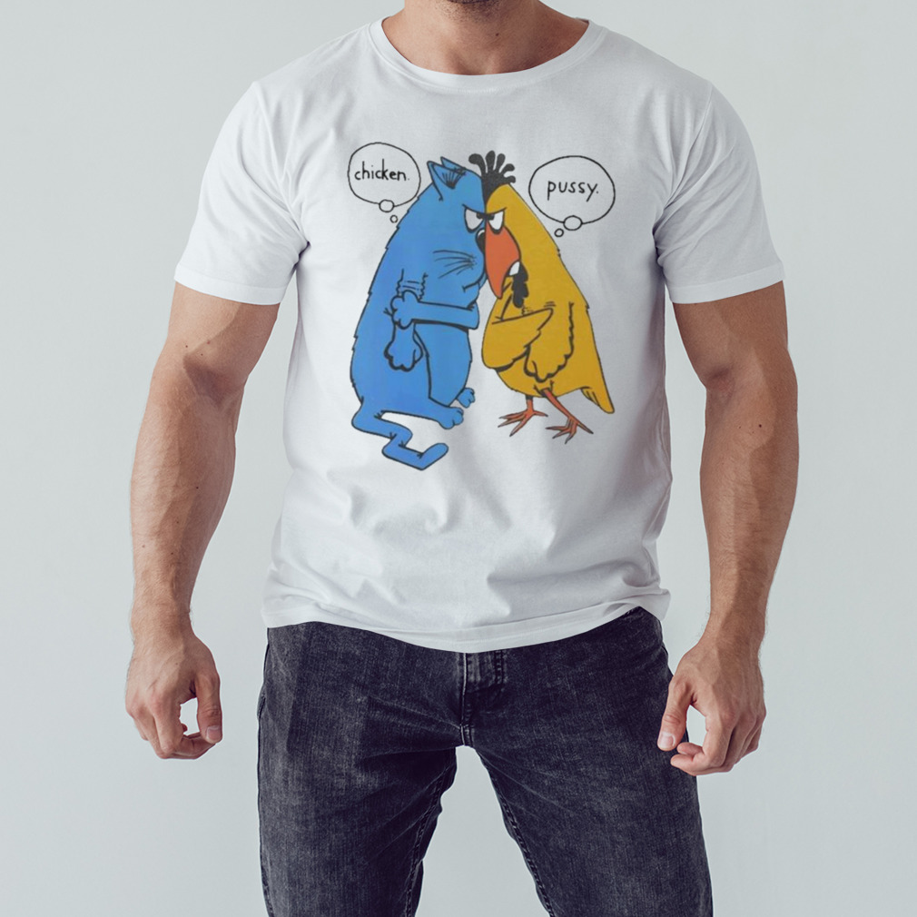 Cartoon Chicken Pussy Single Stitch Shirt