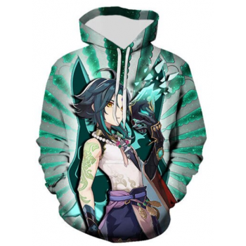 GENSHIN IMPACT GACHA GAMES 3D HOODIE