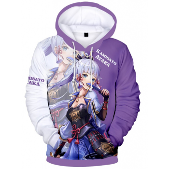 GENSHIN IMPACT KAMISATO AYAKA 3D HOODIE