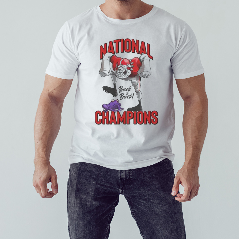 Georgia bulldogs 2022 2023 national champions back to back shirt