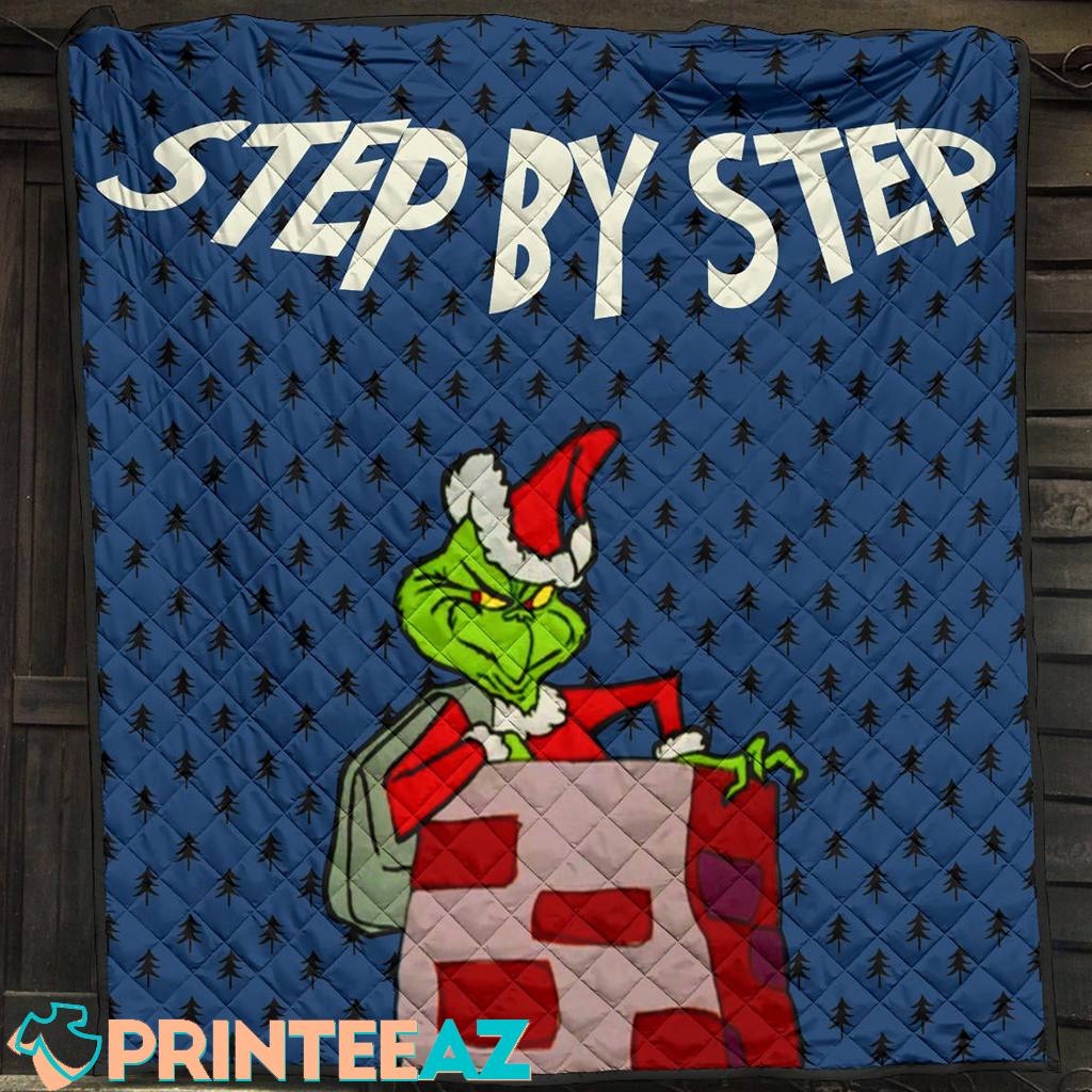 Grinch Blanket Stealing Step By Step Xmas New Designs Unique - PrinteeAZ