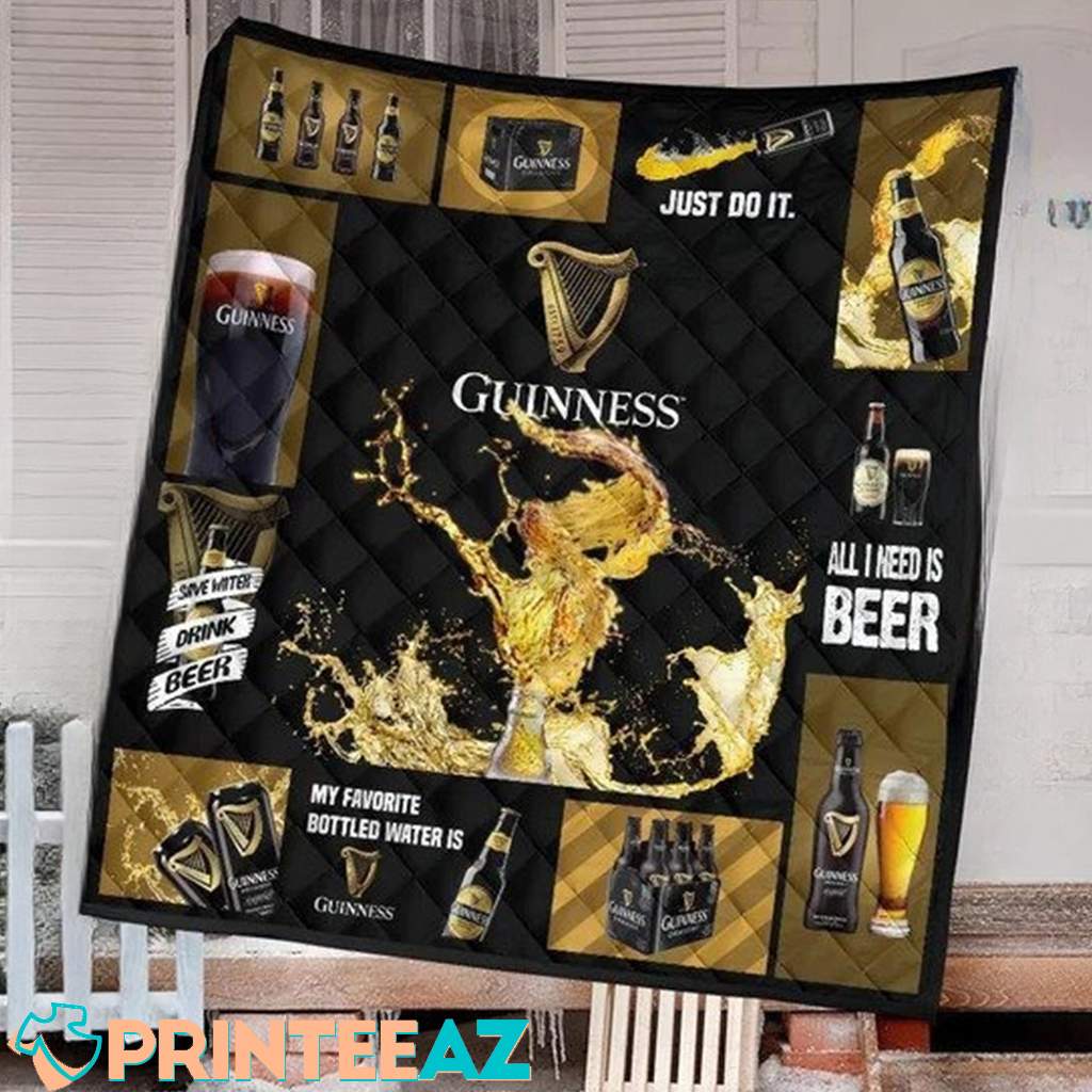 Guinness Beer Blanket All I Need Is Beer Unique Design Gifts Idea - PrinteeAZ