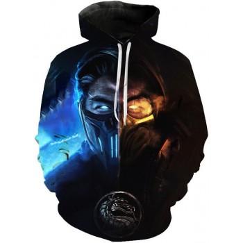 MORTAL KOMBAT LOGO 3D HOODIE