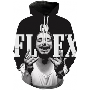 POST MALONE SUNFLOWER BETTER NOW 3D HOODIE