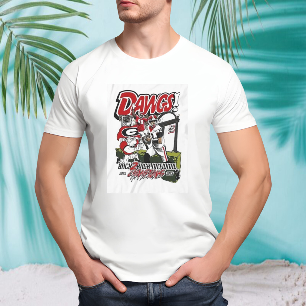 Uga Dawgs Back2back Champions 2022-2023 Shirt
