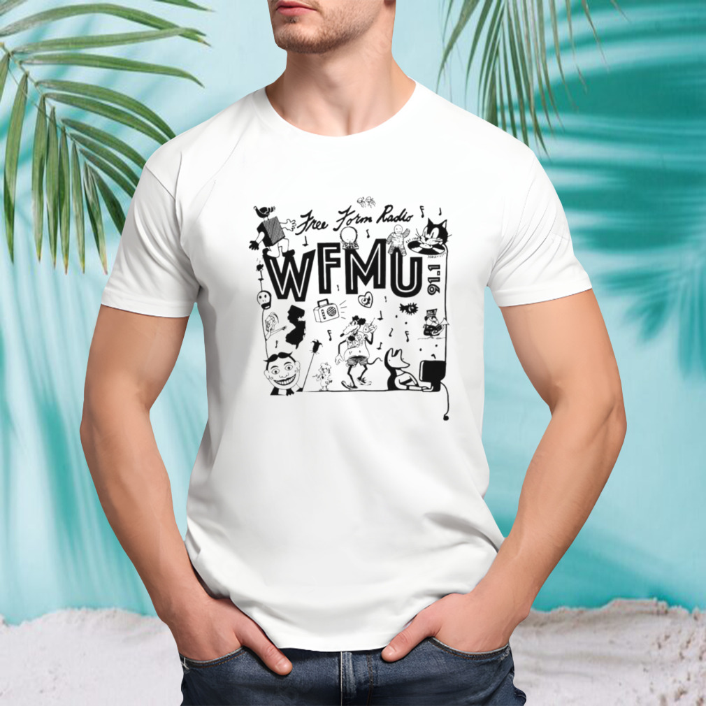 WFMU Free form radio mash up shirt